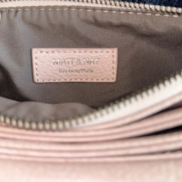 Matt & Nat Blush Pink vegan Leather Crossbody Bag - Picture 7 of 7